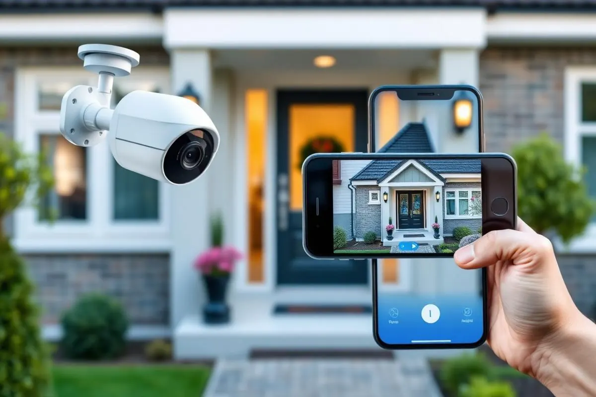 Slimme deurbel met camera en bewegingssensor bij Nederlandse voordeur