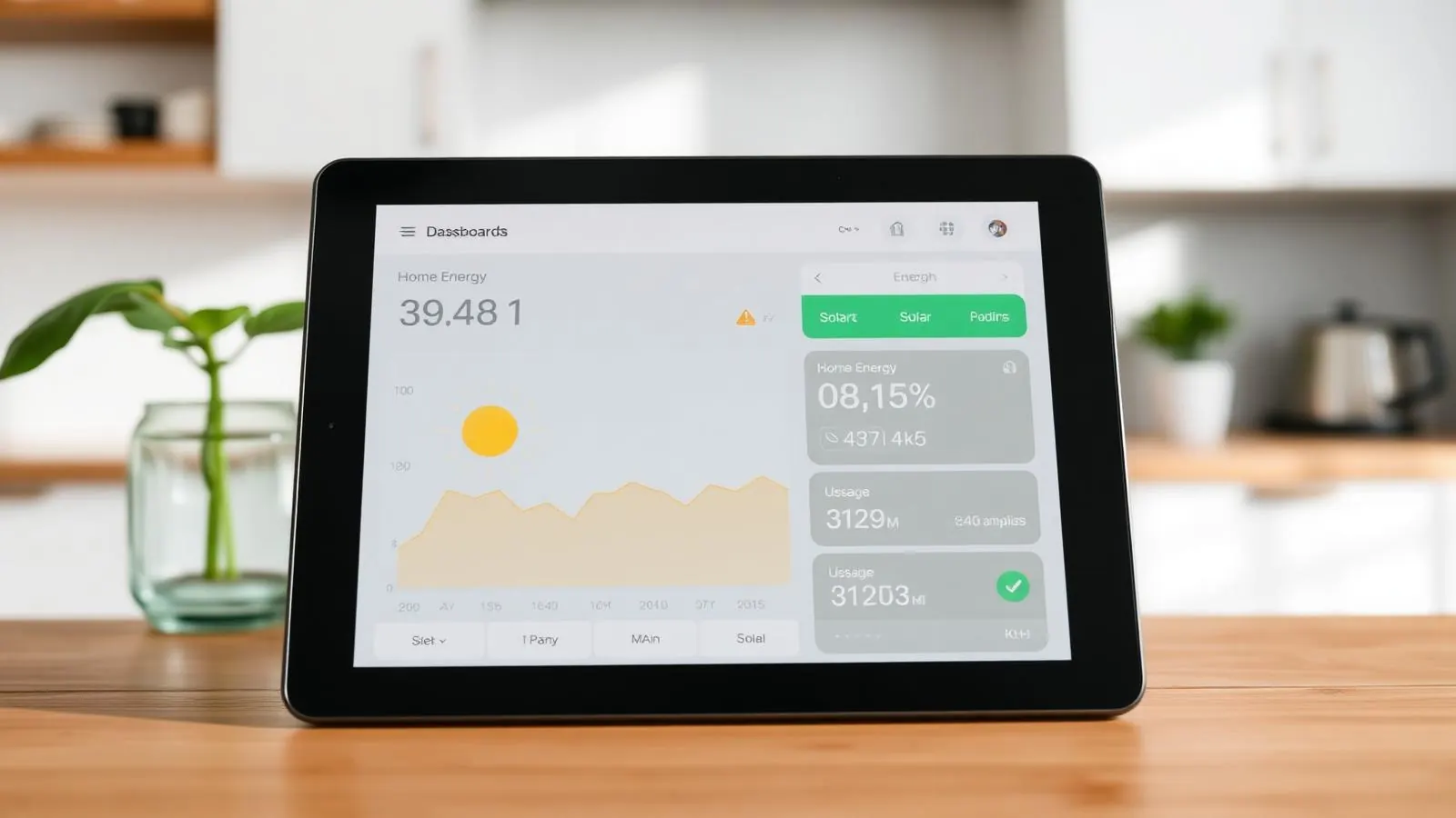 Energie dashboard met realtime verbruik