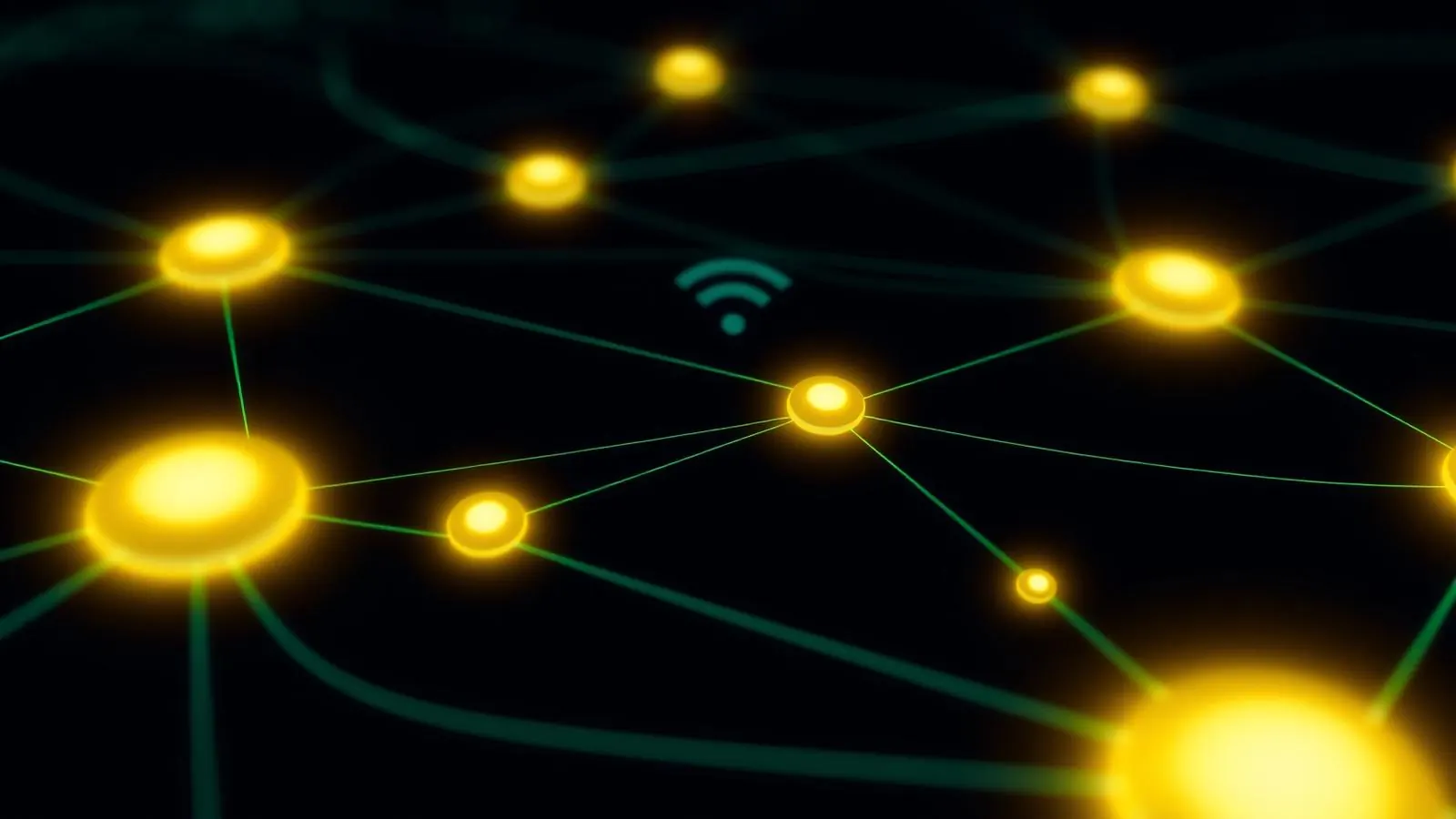 Smart home netwerk illustratie